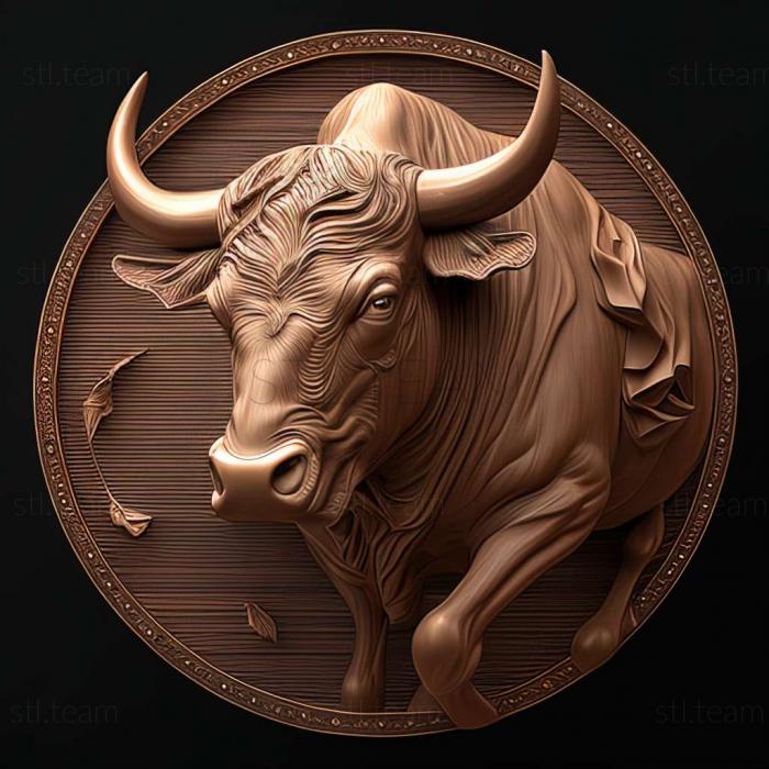 Animals bull 3d model